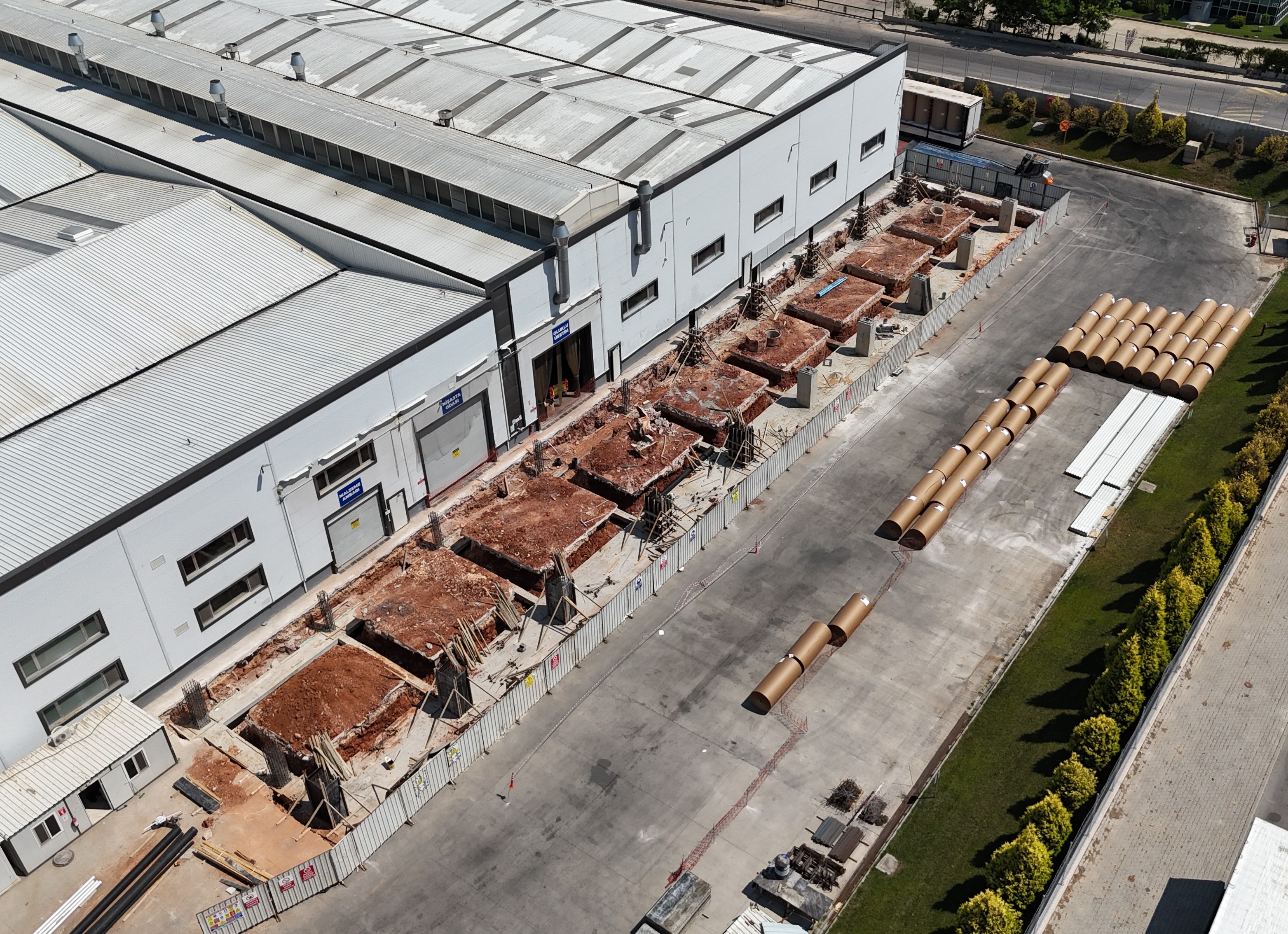 Eskişehir Modern Packaging Corrugated Cardboard Factory Shed Construction Work